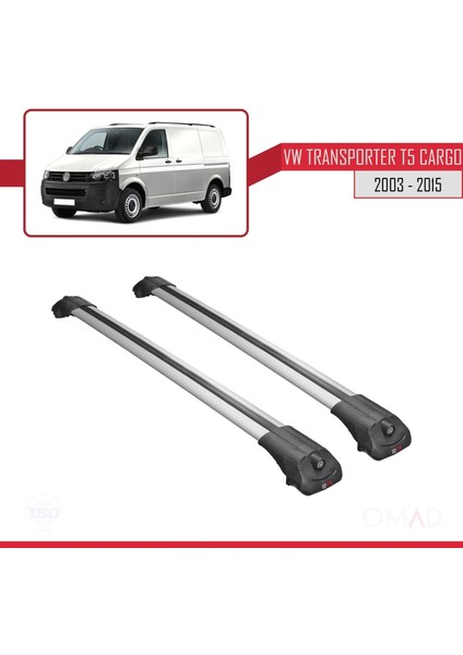 Volkswagen Transporter (T5) 2003-2015 Arası ile Uyumlu Ace-1 Ara Atkı Tavan Barı Gri