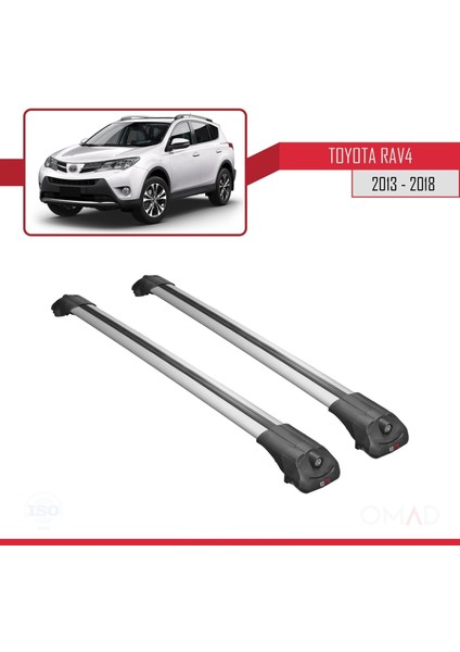 Toyota Rav4 2013-2018 Arası ile Uyumlu Ace-1 Ara Atkı Tavan Barı Gri modelleri