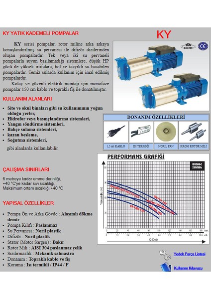 Bestpump 2.25 HP-380V-Kademeli Yatay Milli Santrifüj Su Pompa