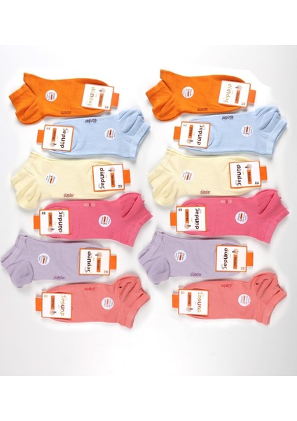 Modal Plus Dikişsiz / Soft Yıkama / Kokulu Patik Çorap Soft Renkli 12 Çift Kadın modelleri