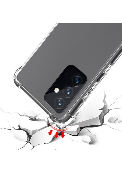 Samsung Galaxy A54 Antişok Şeffaf Darbe Emici Kenar Çıkıntılı Silikon Kapak