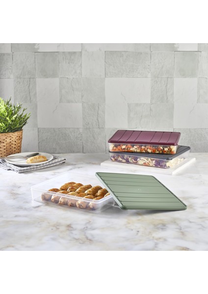 Selka Home Nora 2'li Büyük Boy 2.5 Lt Saklama Kabı