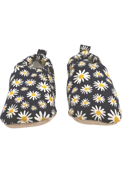 Papatya Siyah Pamuklu Kaydırmaz İlk Adım Bebek Patik modelleri