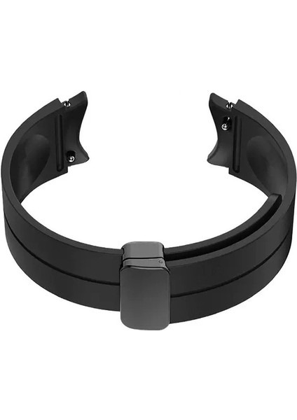 Samsung Galaxy Watch 4 42MM Kordon Silikon Ayarlanabilir Mıknatıslı HS24 Turuncu