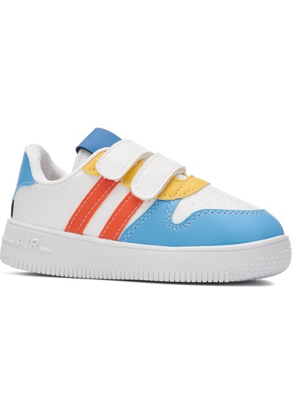 Günlük Kız Erkek Çocuk Spor Ayakkabı Sneaker Cırtlı Çift Şeritli Rahat Hafif ZL001