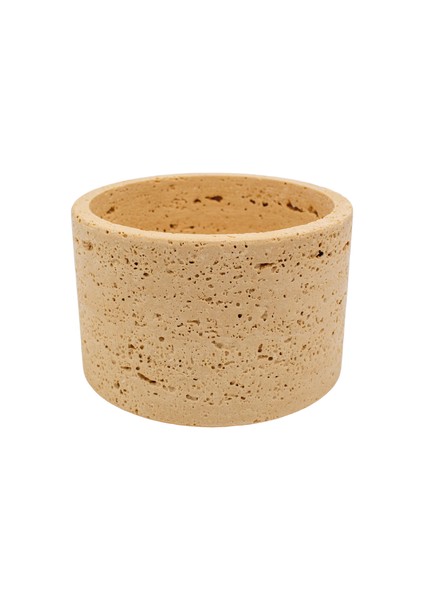 Traverten Yuvarlak Kase Saksı fiyatları