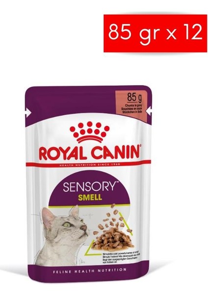 Royal Canin Sensory Smell Gravy 85 GRX12 Adet Kedi Konservesi