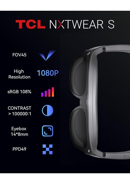 Rayneo Xr Gözlükler Tcl Nxwear S - 201 Inç 1080P fiyatları