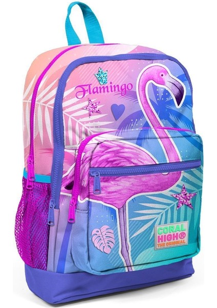 Kids Dört Bölmeli Flamingo Desenlı Lavanta Pembe 23705