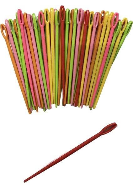 Aladepo Plastik Yün Iğnesi 50 'li
