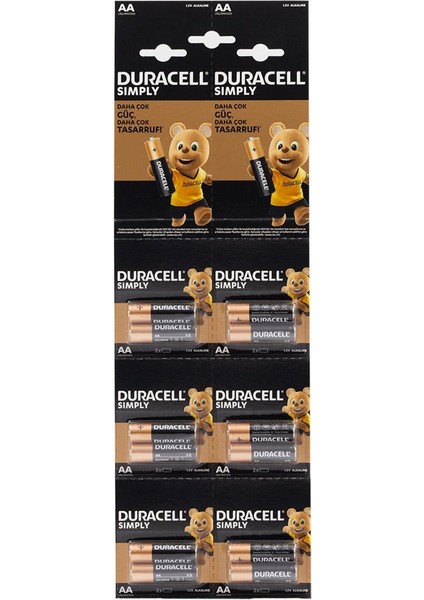 Simply Aa Alkalin Kalem Pil 12'li Paket