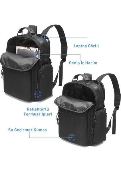 Sırt Çantası Okul Boyu Laptop Gözlü 3124 fırsatları