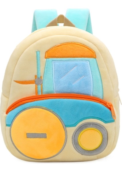 3D Karikatür Peluş Çocuk Okul Çanta Forklift (Yurt Dışından) (Yurt Dışından)