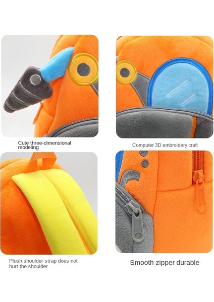 3D Karikatür Peluş Çocuk Okul Çanta Forklift (Yurt Dışından) (Yurt Dışından) fırsatları