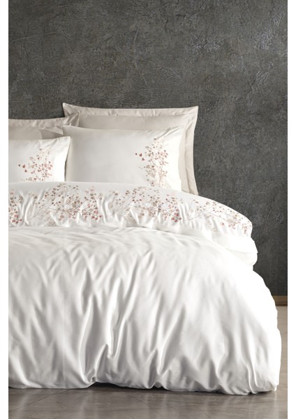 Pamuk Saten Nakışlı Çift Kişilik Nevresim Takımı - Alya fiyatları