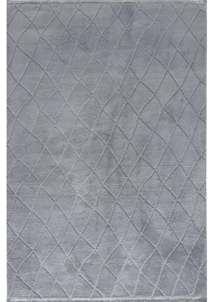 Çam Halı Eyfel 3111 Gri Romans Halı Modern Desenli Makine Halısı