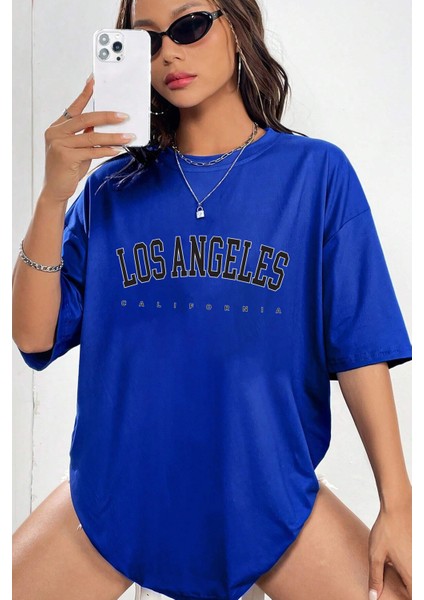 Unisex Los Angles Tasarım Tshirt