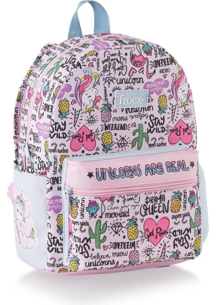 Anaokulu Çantası Unicorn Temalı 23,5x30,5x10 cm 1 Adet Su İtici Polyester fiyatları