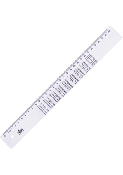 Çarpım Tablolu Cetvel 30 Cm.