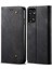 Xiaomi Redmi Note 11S Için Kot Deri Flip Cüzdan Standlı Telefon Kılıfı - Siyah (Yurt Dışından) 1