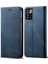 Xiaomi Redmi Note 11 Için Kot Deri Flip Cüzdan Standlı Telefon Kılıfı - Mavi (Yurt Dışından) 1