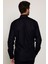 Modern Fit %100 Pamuk Armürlü Premium Erkek Siyah Gömlek 5