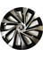 Skoda Rapid Uyumlu 15 Inç Piano Black Siyah Jant Kapağı 4 Adet 1