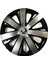 Skoda Yeti Uyumlu 15 Inç Piano Black Siyah Beyaz Renkli Jant Kapağı 4 Adet 1