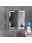 50X70 cm Bluetoothlu Buğu Çözücülü Dokunmatik Işıklı Kumlamalı Banyo Aynası 1