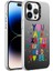 Apple iPhone 14 Pro Kılıf Desenli Zore Silver Sert Kılıf 1
