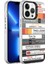 Apple iPhone 13 Pro Max Kılıf Desenli Zore Silver Sert Kılıf 1