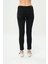 Naomi Siyah Yıpratmalı Paçası Kesikli Normal Bel Skinny Fit Jean Pantolon C 4526-053 4