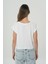 Beyaz Oversize Kısa Kollu T-Shirt 56105-008 5