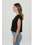 Siyah Oversize Kısa Kollu T-Shirt 56105-020 3
