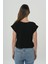 Siyah Oversize Kısa Kollu T-Shirt 56105-020 4
