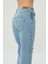 Cross Jeans Ariana Açık Mavi Yıpratmalı Yüksek Bel Patı Fermuarlı Mom Jean Pantolon C 4525-135 5