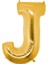 J Harfi Altın Folyo Balon 16 Inch 40 cm 1