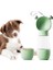 Gıda Konteynerli Taşınabilir Köpek Su Şişesi - Yeşil (Yurt Dışından) 1