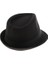 Vintage Erkekler Yün Keçe Şapka Kış Fedora Trilby Panama Şapka Gangster Siyah (Yurt Dışından) 4