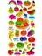 Sticker Kabartmalı Stiker Defter, Planlayıcı Etiket (LIMLRA-042) - 17X9 cm - Meyveler 1