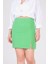 Kadın Astarlı Yan Yırtmaçlı Etek Yeşil 5