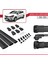 Renault Clio Sport Tourer 2013 ve Sonrası ile Uyumlu Ace-1 Ara Atkı Tavan Barı Siyah 3 Adet Bar 5