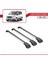 Ford Tourneo Courier 2014-2017 Arası ile Uyumlu Ace-1 Ara Atkı Tavan Barı Gri 3 Adet Bar 3