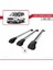 Ford Tourneo Courier 2014-2017 Arası ile Uyumlu Ace-1 Ara Atkı Tavan Barı Gri 3 Adet Bar 4