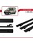 Renault Kangoo 2003-2008 Arası ile Uyumlu Basıc Model Ara Atkı Tavan Barı Siyah 3 Adet 3