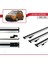 Kia Soul Hatchback 2009-2013 Arası ile Uyumlu Basıc Model Ara Atkı Tavan Barı Gri 3 Adet 3