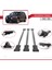 Volkswagen Touareg 2003-2010 Arası ile Uyumlu Fly Model Ara Atkı Tavan Barı Gri 3 Adet Bar 4