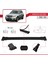 Mercedes Glk Class (X204) 2008-2015 Arası ile Uyumlu Fly Model Ara Atkı Tavan Barı Siyah 3 Adet Bar 3