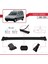 Peugeot Partner 1996-2003 Arası ile Uyumlu Fly Model Ara Atkı Tavan Barı Siyah 4 Adet Bar 3