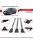 Skoda Octavia (1z) 2004-2012 Arası ile Uyumlu Fly Model Ara Atkı Tavan Barı Gri 3 Adet Bar 4